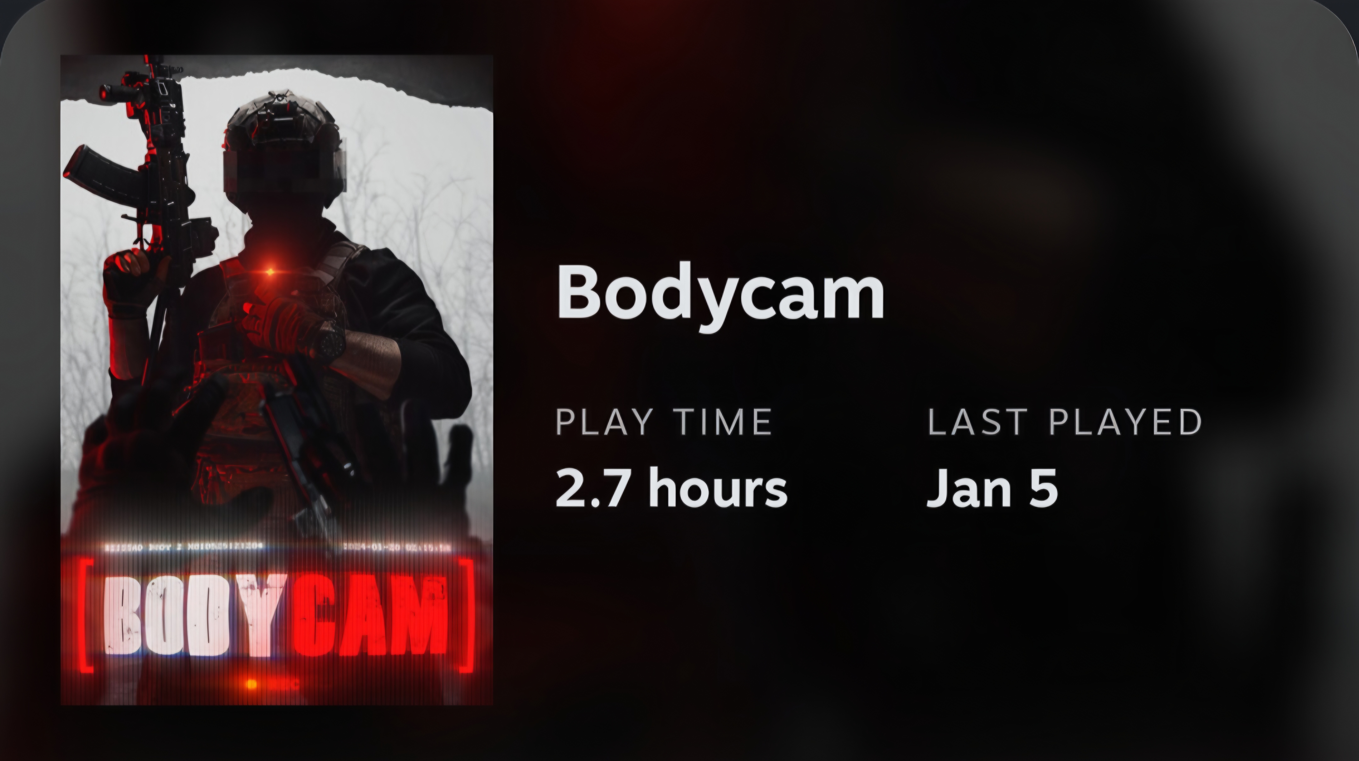 حساب Bodycam ستيم
